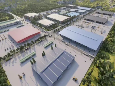  Industrial Factory-Factory building 3D model