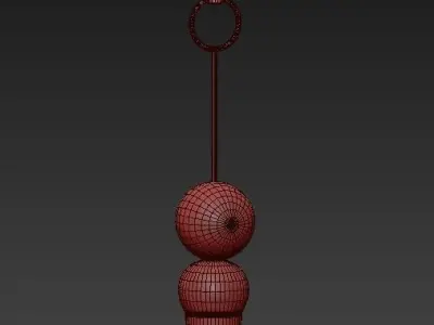 China retro pendant lights 3D model