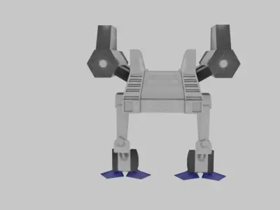 Erbzzzz Mech Low-poly 3D model