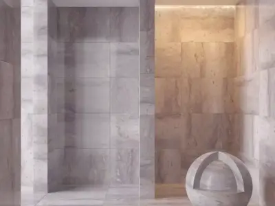 Marble wall 152 3D model