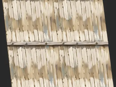 Stylized Wood Fence Seamless Texture Texture