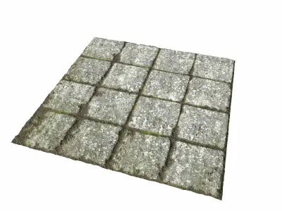 Old stone floor plates seamless PBR 1 Texture