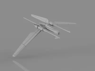 Vector Starfighter 3D print model