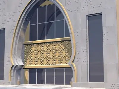 Dubai building 02 3D model
