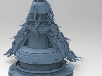 Hell gate turbine fuselage 3D model