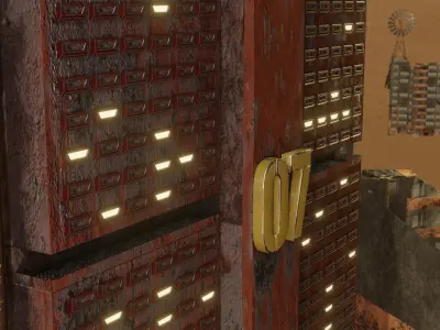 Apocalyptic building Free 3D model