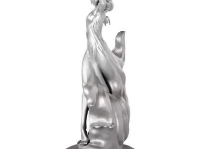 dancing girl statue  3D model