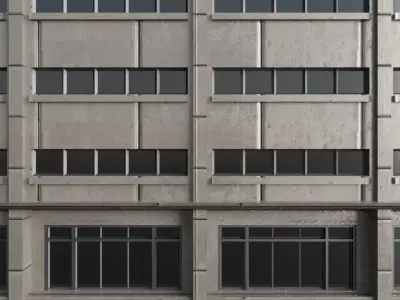 SKYSCRAPER CITY BUILDING 07 Low-poly 3D model