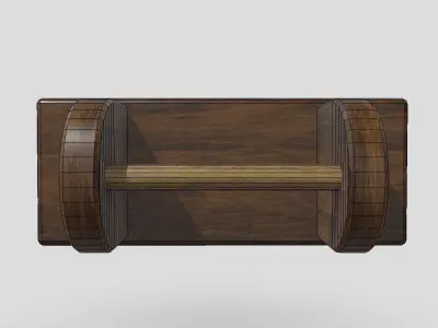 Toilet Roll Holder 5 Low-poly 3D model