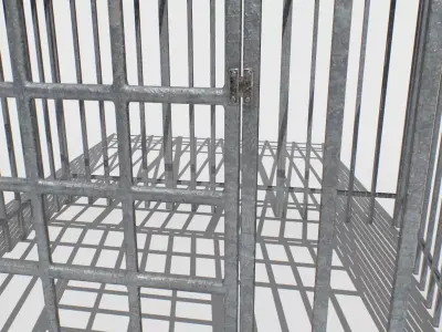 Basement Jail Storage or Cell Pack 4 Low-poly 3D model