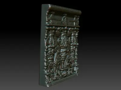 Indian Temple Wall basrelief 28 240622 3D print model