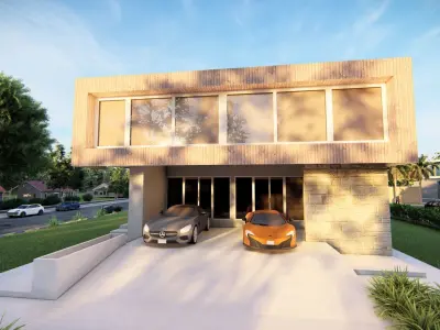 Casa Scene-villa-modern house  3D model