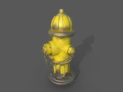 Fire Hydrant  Low-poly 3D model