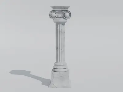Classical Ionic Column - Game Ready PBR 3D Model Low-poly 3D model