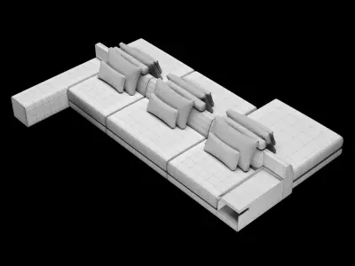 Frigerio sofa 003 3D model
