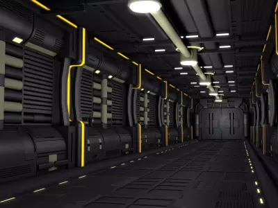 Sci Fi Interior 3D model