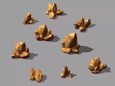 Disney main city - Stone 03 3D model