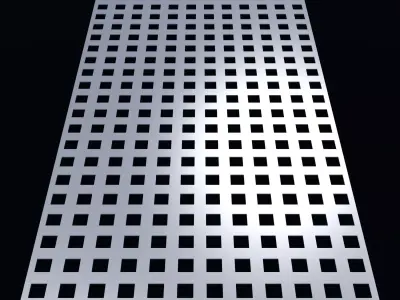 Perforated panel with 30 percent opening 25O116 3D model