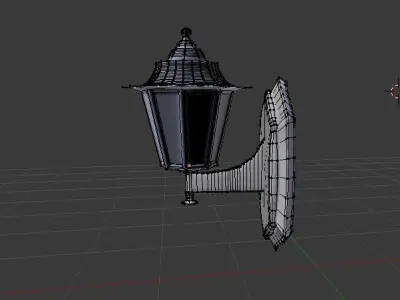 old street lamp 3D model