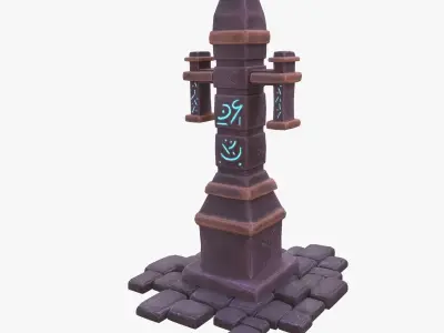 Obelisk tower 3D model