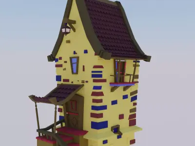 Stylized House 3D model