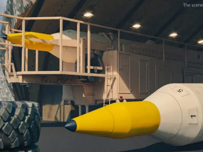  Sejjil Missile on TEL Trailer 