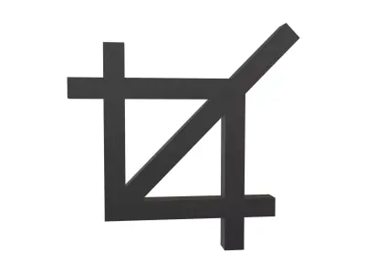 Crop Symbol V1 001 Low-poly 3D model