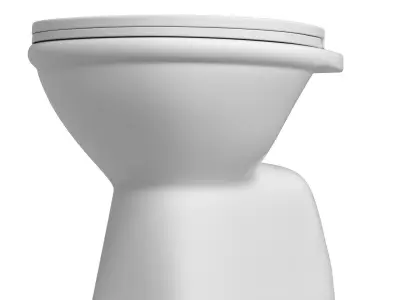 Floor Mount EWC toilet 3D model Modeled in 3ds max 3D model