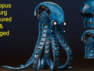 octopus burg 3D model