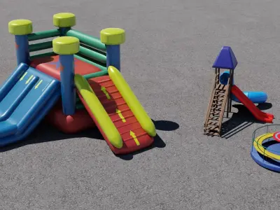 3 Rides 3D models 3D Model Pack