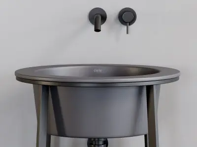 Ceramica Cielo Catino Tondo Washbasin Low-poly 3D model