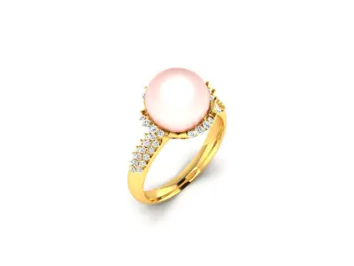 Women Ring  Render 3dm STL OBJ FBX Details 3D print model 174