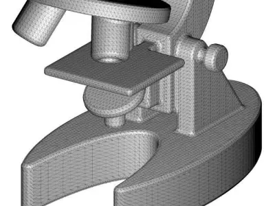 Infant Microscope Toy 3D model