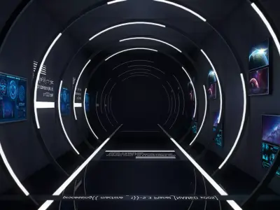 Sci Fi Room Low-poly 3D model