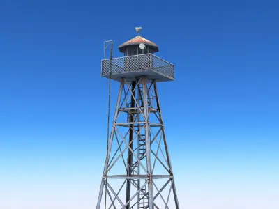 Guard Tower Low-poly 3D model order