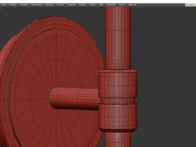 Andromeda Wall Light Low-poly 3D model