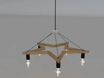 Star Chandelier 3D model