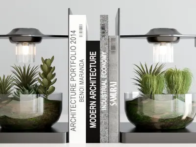 PLANTS IN DIGITAL VASE NO6 A 3D model