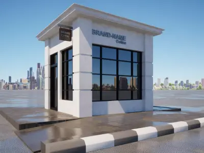 Drive THRU CAFE MODEL 3D model
