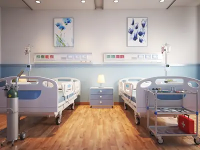  Hospital Room Interior 