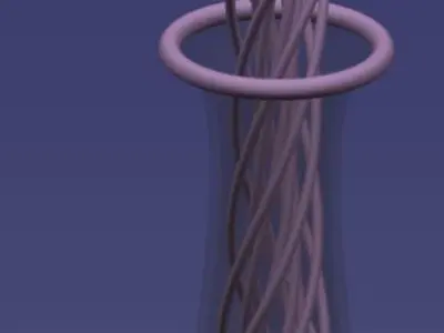 Modern lamp design 3D model