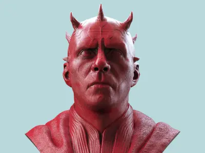 Darth Maul Bust 3D print model