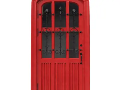 Entrance classic door 46 3D model