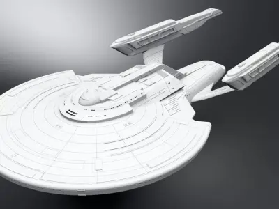 USS Titan A scale model 3D print model