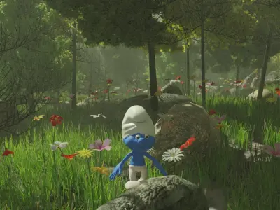 Smurf 3D Character Free 3D model