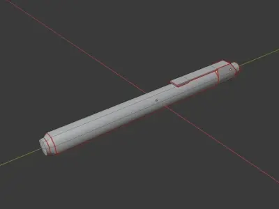 LED pen light Free low-poly 3D model