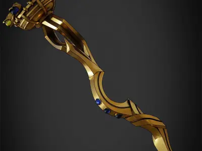 Overlord Staff of Ainz Ooal Gown for Cosplay 3D print model