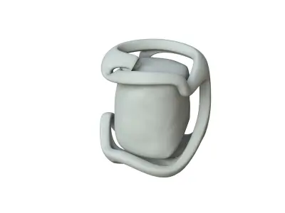 SciFi Shape Object Low Poly 119 Low-poly 3D model