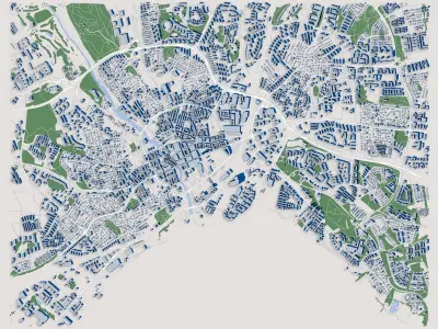 Vasteras City Sweden 3D model