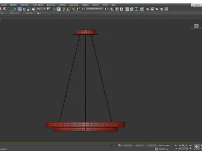 Grace Chandelier Low-poly 3D model